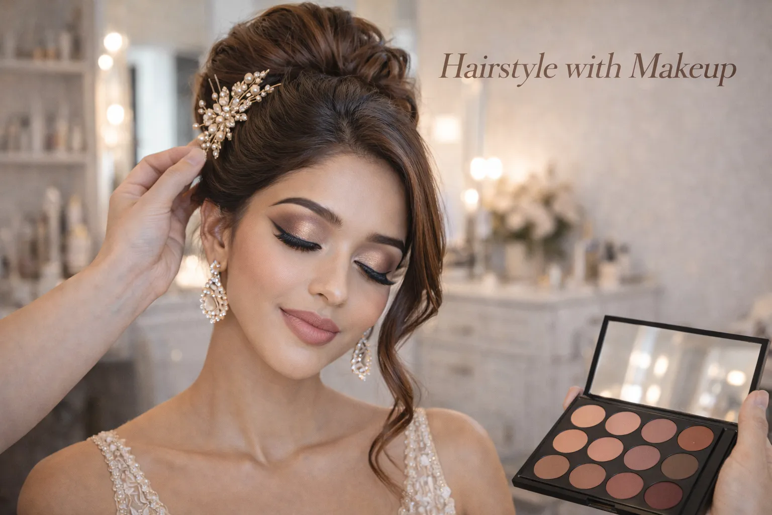 Hairstyle with Makeup