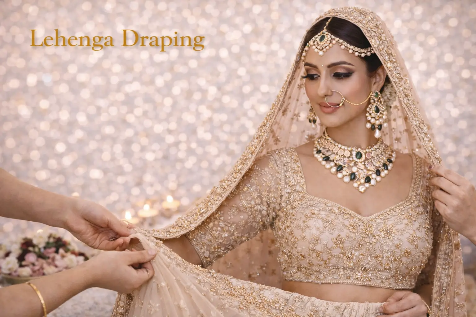 Lehenga Draping